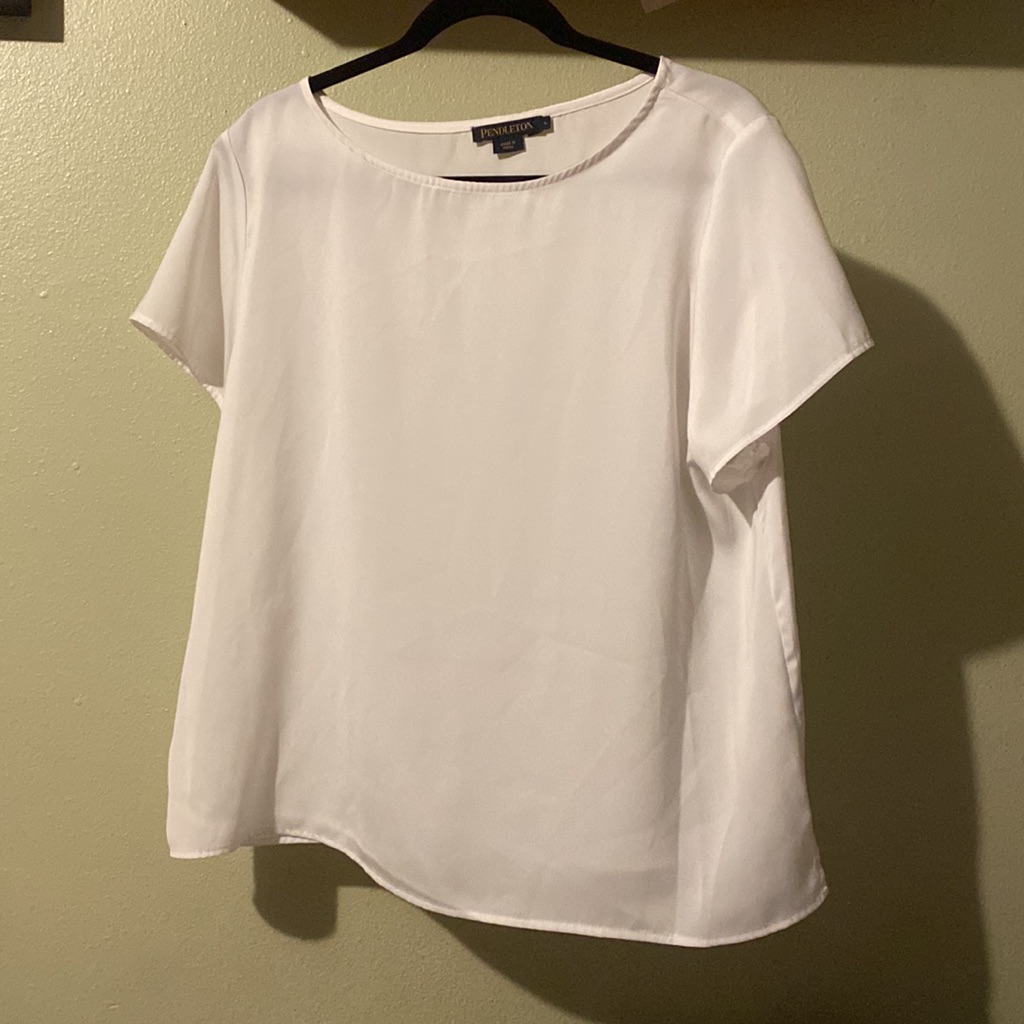 White Pendleton Blouse